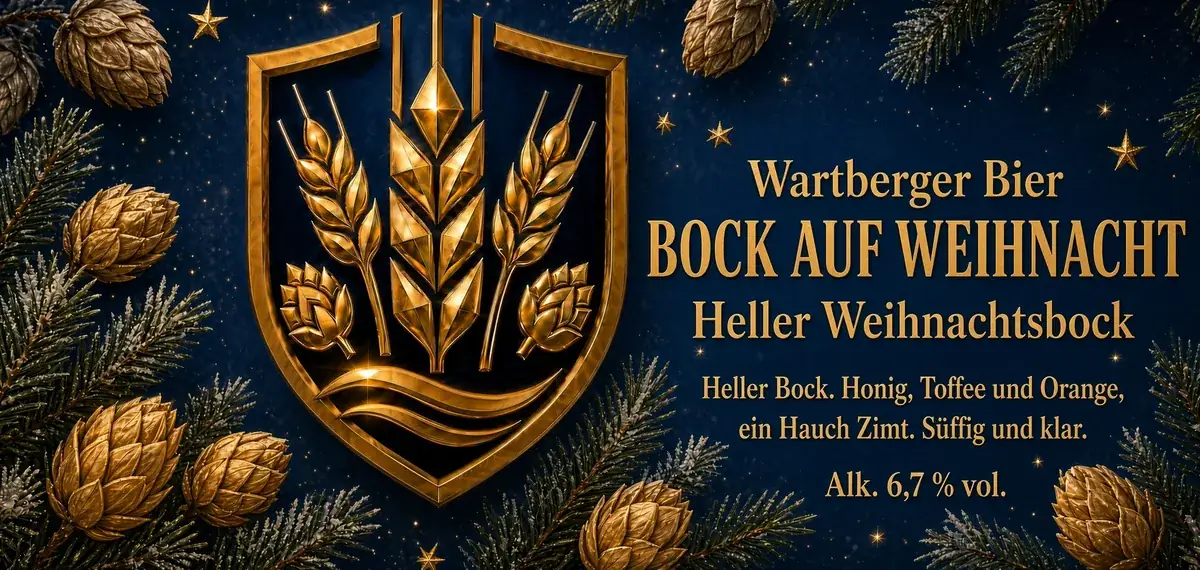 Etikett Bock auf Weihnacht